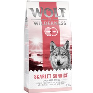 12 kg Wolf of Wilderness "Scarlet Sunrise" - lazac & tonhal száraz kutyatáp