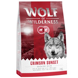 1 kg Wolf of Wilderness "Crimson Sunset" - bárány & kecske száraz kutyatáp