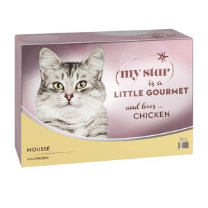 12x85g My Star Mousse Gourmet konzerv nedves macskatáp- Csirke