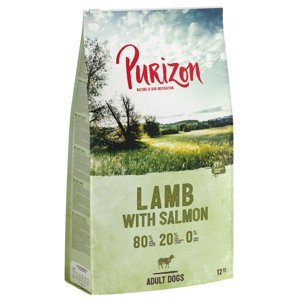 12kg Purizon Adult bárány & lazac gabonamentes száraz kutyatáp új receptúrával
