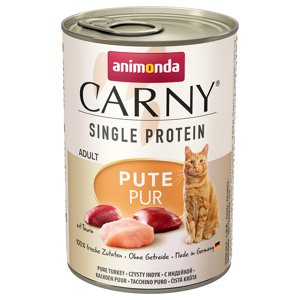 12x400g Animonda Carny Single Protein Adult nedves macskatáp- Pulyka pur