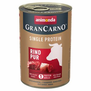 6x400g Animonda GranCarno Adult Single Protein nedves kutyatáp- Marha Pur