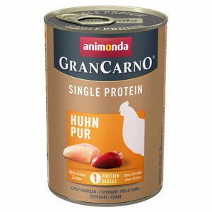 6x400g Animonda GranCarno Adult Single Protein nedves kutyatáp- Csirke  Pur