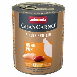 6x800g Animonda GranCarno Adult Single Protein nedves kutyatáp- Csirke Pur