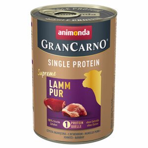 6x400g Animonda GranCarno Adult Single Protein Supreme nedves kutyatáp- Bárány Pur