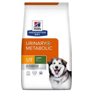 12kg Hill's Prescription Diet c/d Multicare Urinary Care + Metabolic száraz kutyatáp