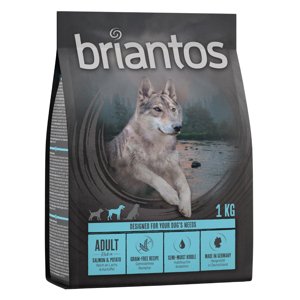 4x1kg Briantos Adult lazac & burgonya - gabonamentes szárza kutyatáp